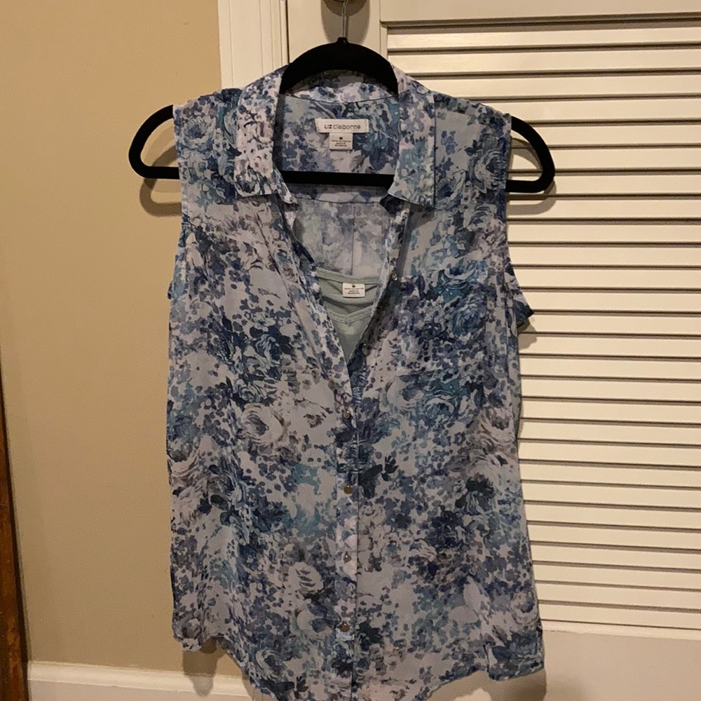 Shirt with attached camisole